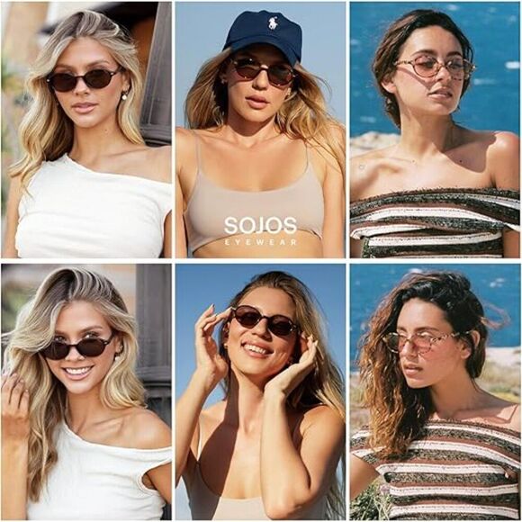 Trendy Polarized Sunglasses for Men and Women Small Oval Retro SJ2611 main image 5
